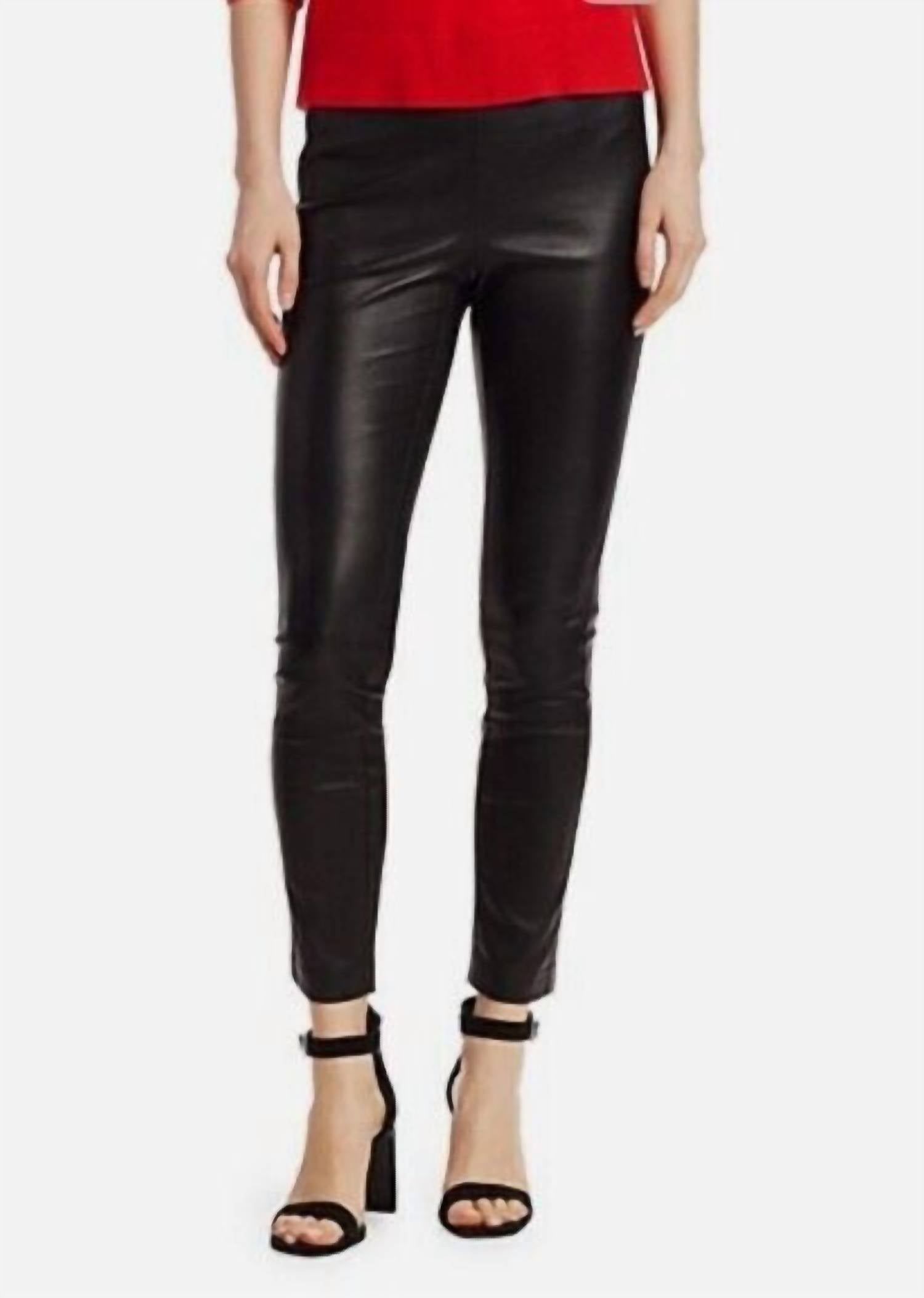 Rag & Bone - Simone Genuine Leather Slim Pants