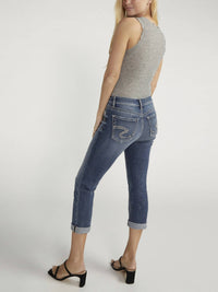 Silver Jeans Co - Elyse Mid Rise Luxe Stretch Capri Jean