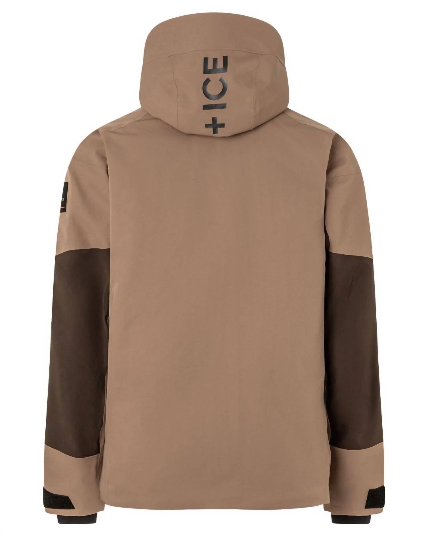 Bogner Fire + Ice Men's Tajo T Ski Jacket in hazelnut melange - men's jacket - alternate view