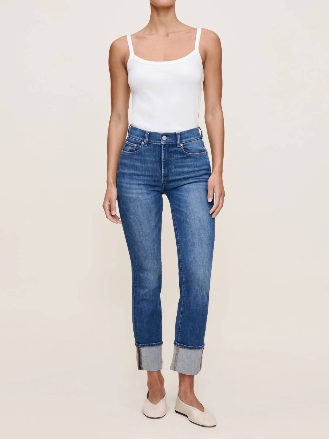 Dl1961 - Women'S - Mara Straight Mid Rise Instasculpt Ankle Jeans