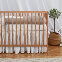Babyly - Linen Baby Bed Roller Protector