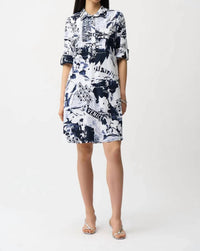 Joseph Ribkoff - Floral Graphic Shirt Dress