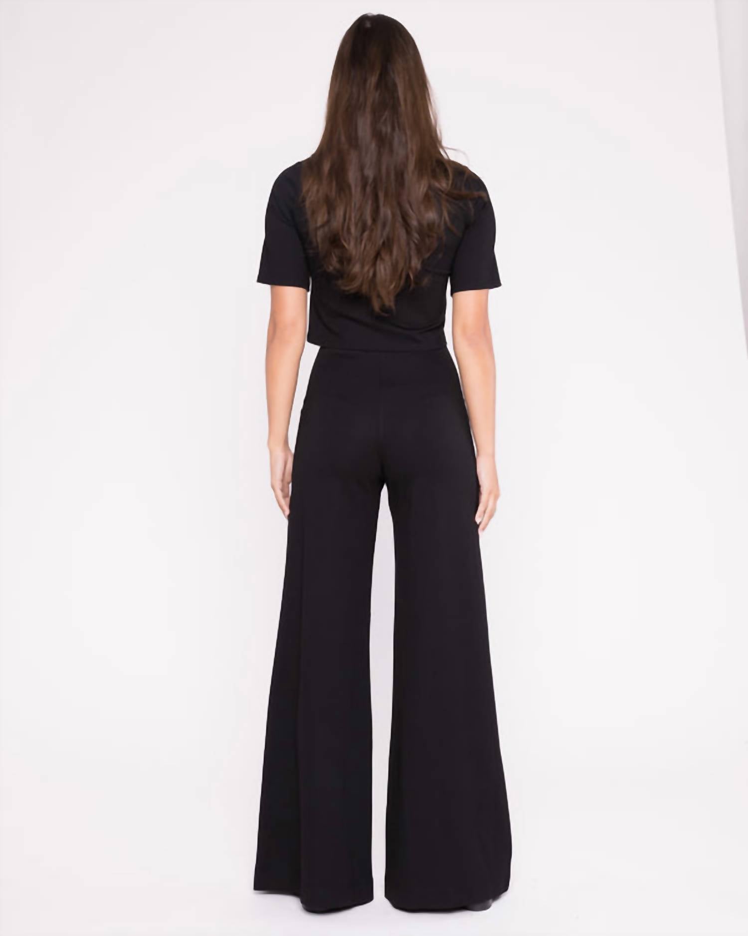 Ripley Rader - Ponte Knit Long Wide Leg Pants