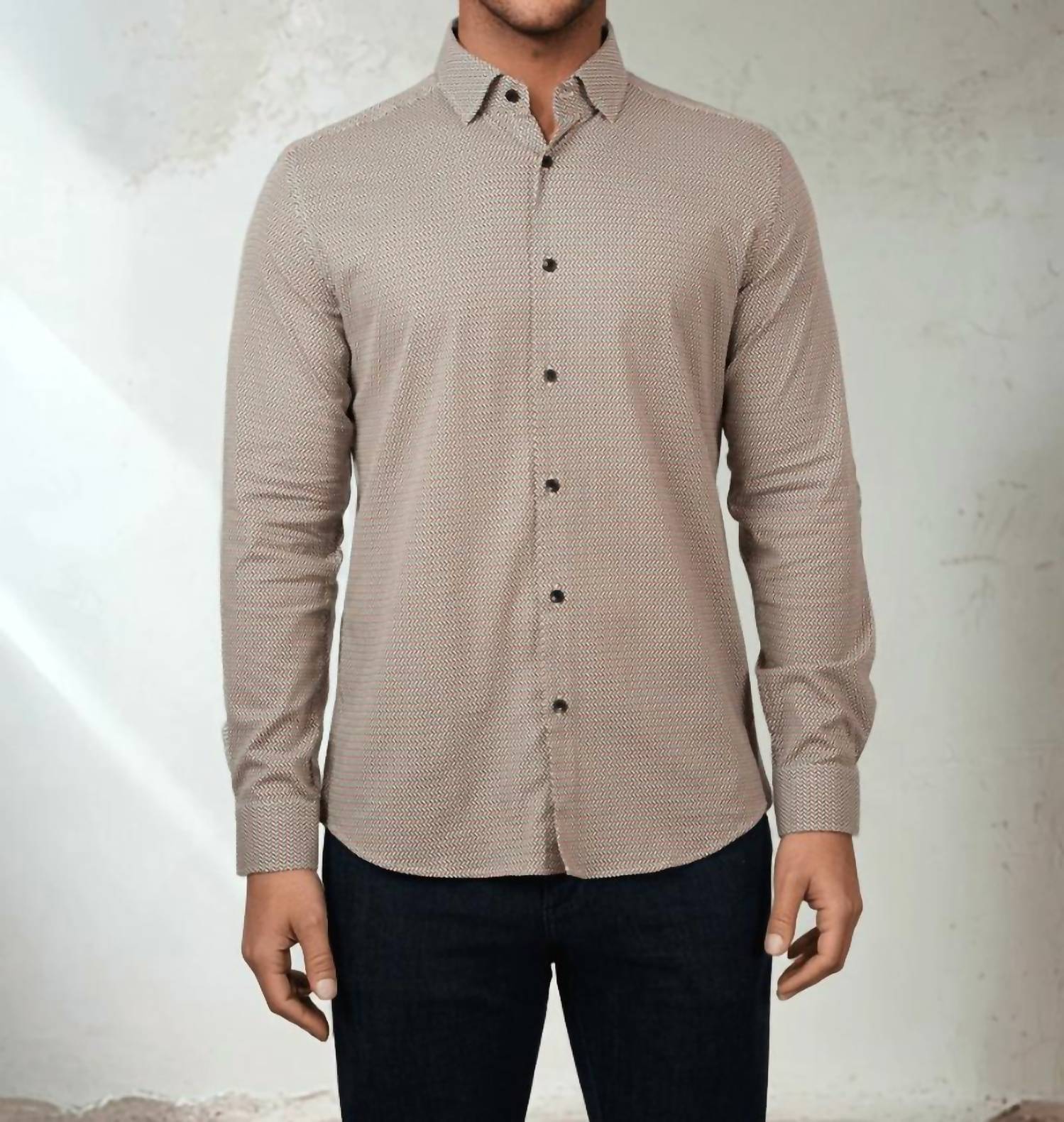 Stone Rose - Nova Micro Weave Shirt