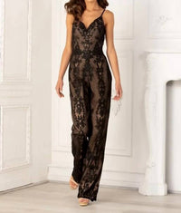Lucci Lu - Applique Sleeveless Jumpsuit