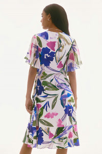 Joseph Ribkoff - Floral Print Belted Wrap Dress