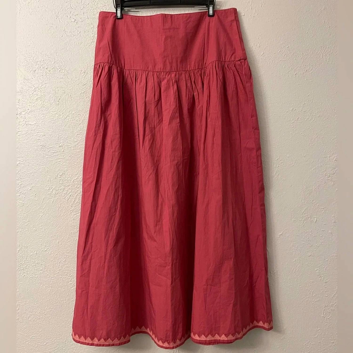 Sonmer - Geometric Embroidery A-line Skirt