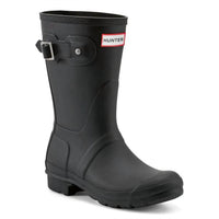 HUNTER Men's Original Short Waterproof Rain Boots in black - men's shoe