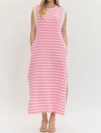 Entro - Alice Striped Knit Maxi Dress