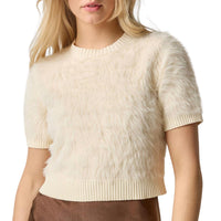Lilla P - Short Sleeve Brushed Crew Sweater