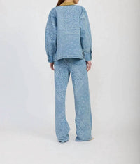 En Saison - Tarak Long Sleeve Color Block Denim Jacket