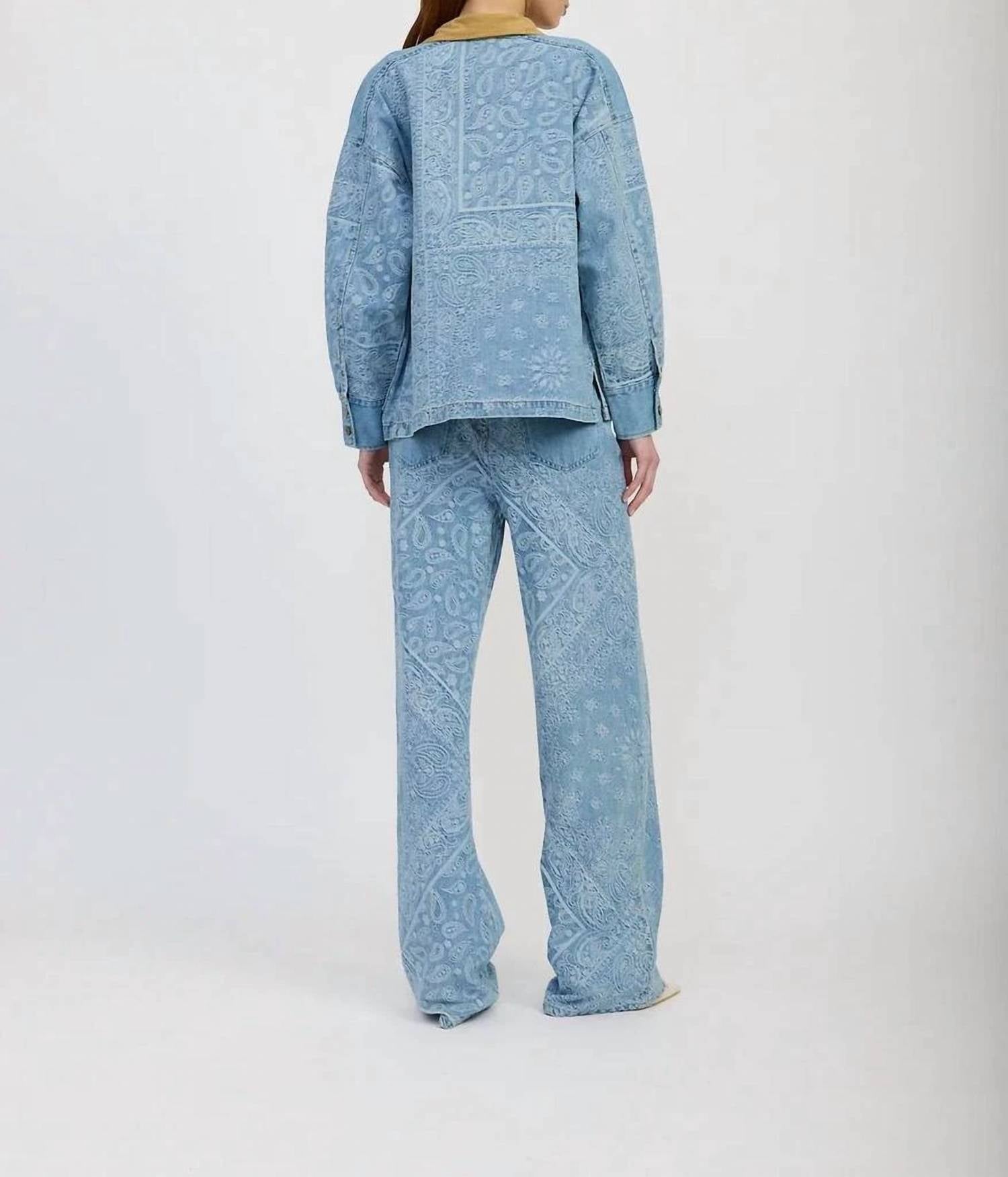 En Saison - Tarak Long Sleeve Color Block Denim Jacket