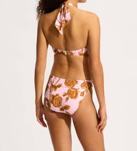 Seafolly Twist Band Mini Hipster Bikini Bottom in blossom - women's swimwear - detail view