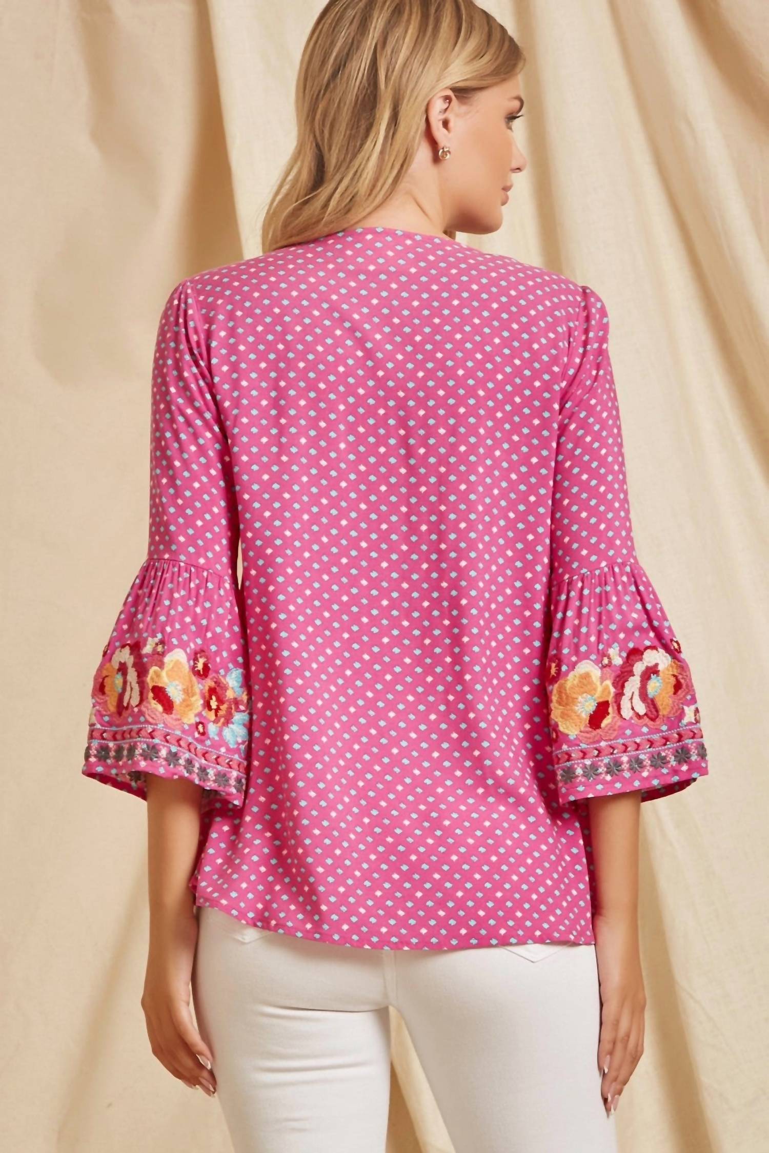 Andree By Unit - South Beach Embroidered Top