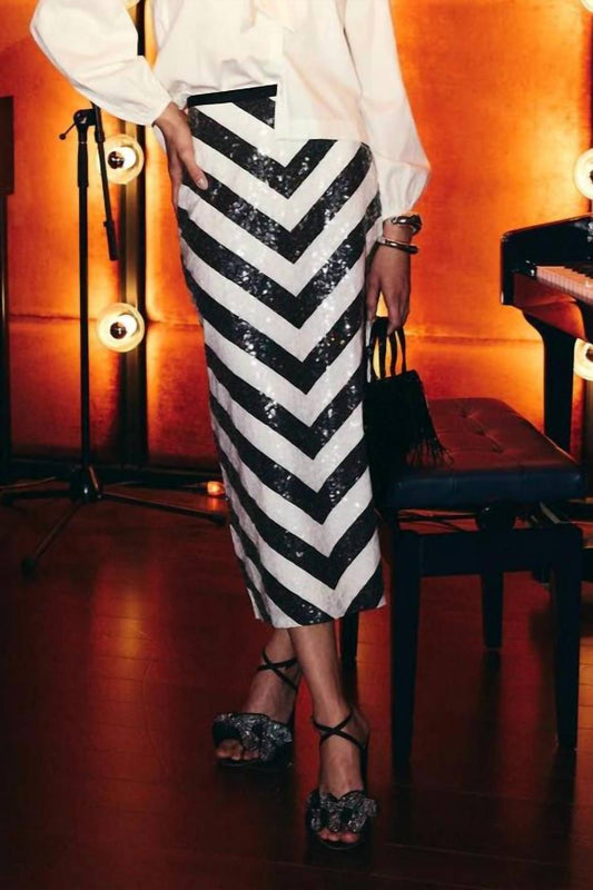 Love The Label - Augusta Sequin Midi Skirt