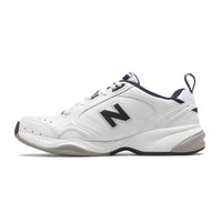New Balance Men's Mw624 Walking Shoes in white navy - men's shoe - detail view