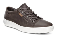 ECCO Men's Soft 7 Perf Tie Shoe in coffee - men's sneaker