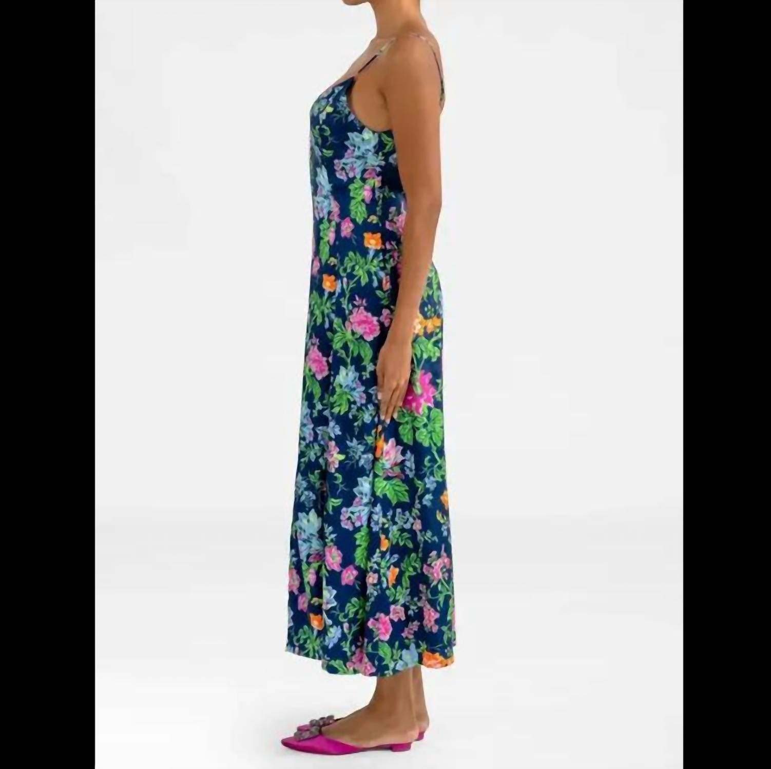 Gretchen Scott - Sway and Twirl English Garden Spaghetti Strap Midi Dress