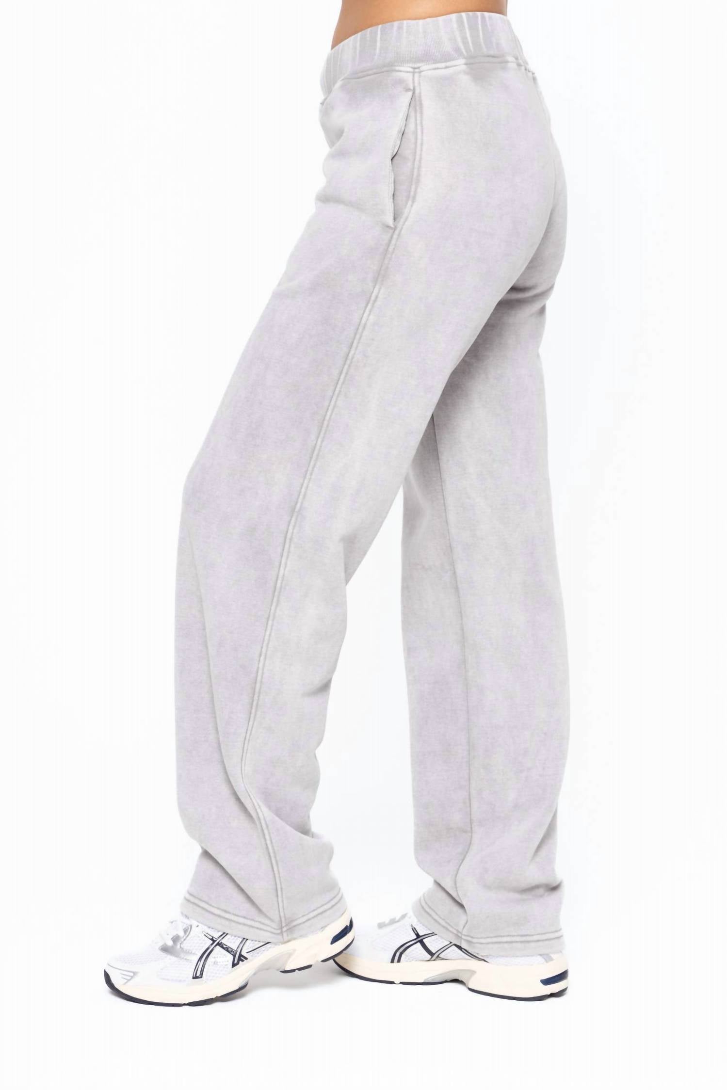 Mono B - Straight Leg Vintage Fleece Lounge Pants