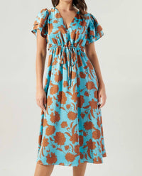 Sugarlips - Flora Fall Satin Dress
