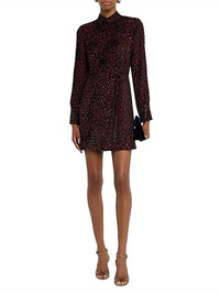 Simkhai - Daphne Draped Mock Neck Mini Dress