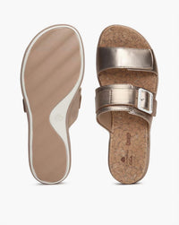 Clarks Women's Step June Sun Sandal in rose gold - women's sandal - view 4