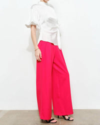 Deon - Office Wrap Satin Top