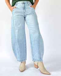 Vervet By Flying Monkey - Kate High Rise Extreme Wide Barrel Jeans