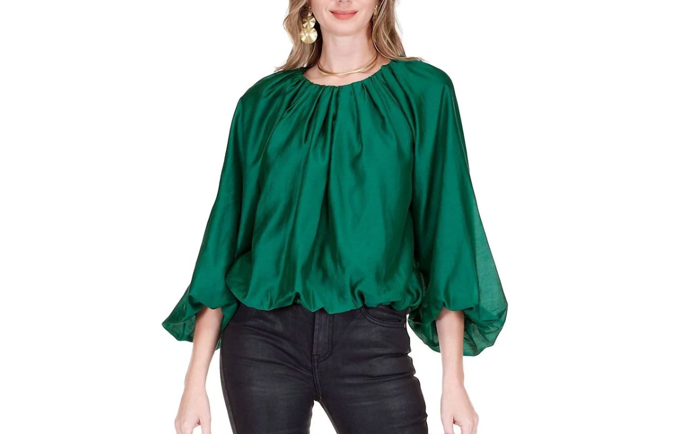 Jade - Balloon Blouse