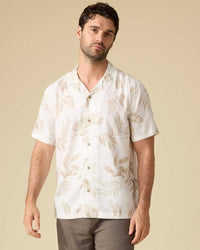 Flags & Anthem - Parons Short Sleeve Leaf Print Camp Collar Shirt