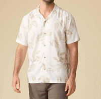 Flags & Anthem - Parons Short Sleeve Leaf Print Camp Collar Shirt