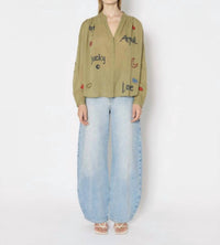 Berenice - Women's Cassandra Lucky Embroidered Blouse