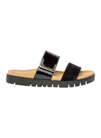 GABOR Women's Mule Sandal in soft nubuk leinen - women's sandal