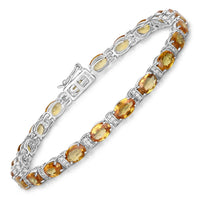 Diana M Jewels - Women's Oval Natural Sapphire Bracelet (16.73 Ct) - Grand