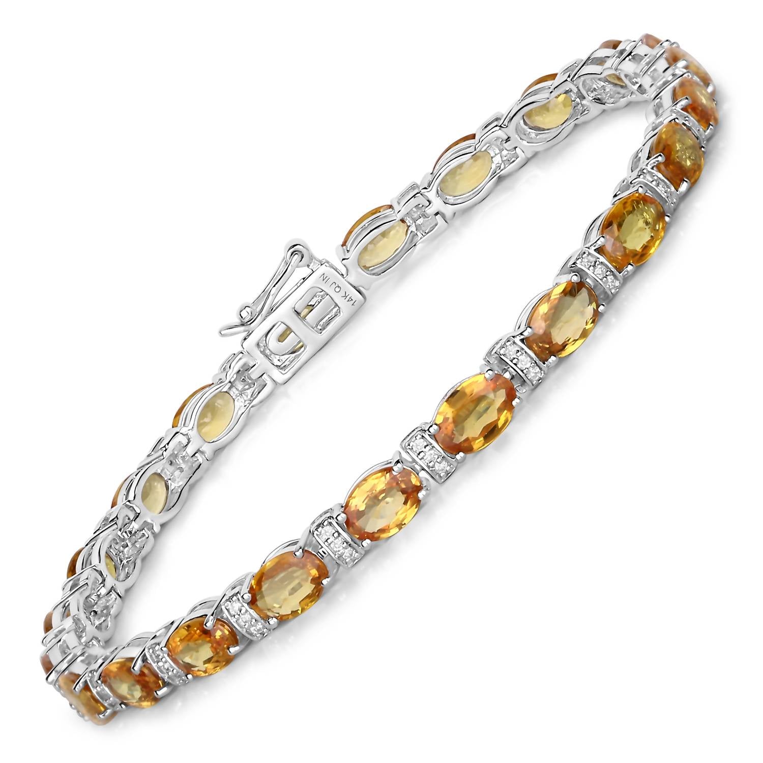 Diana M Jewels - Women's Oval Natural Sapphire Bracelet (16.73 Ct) - Grand