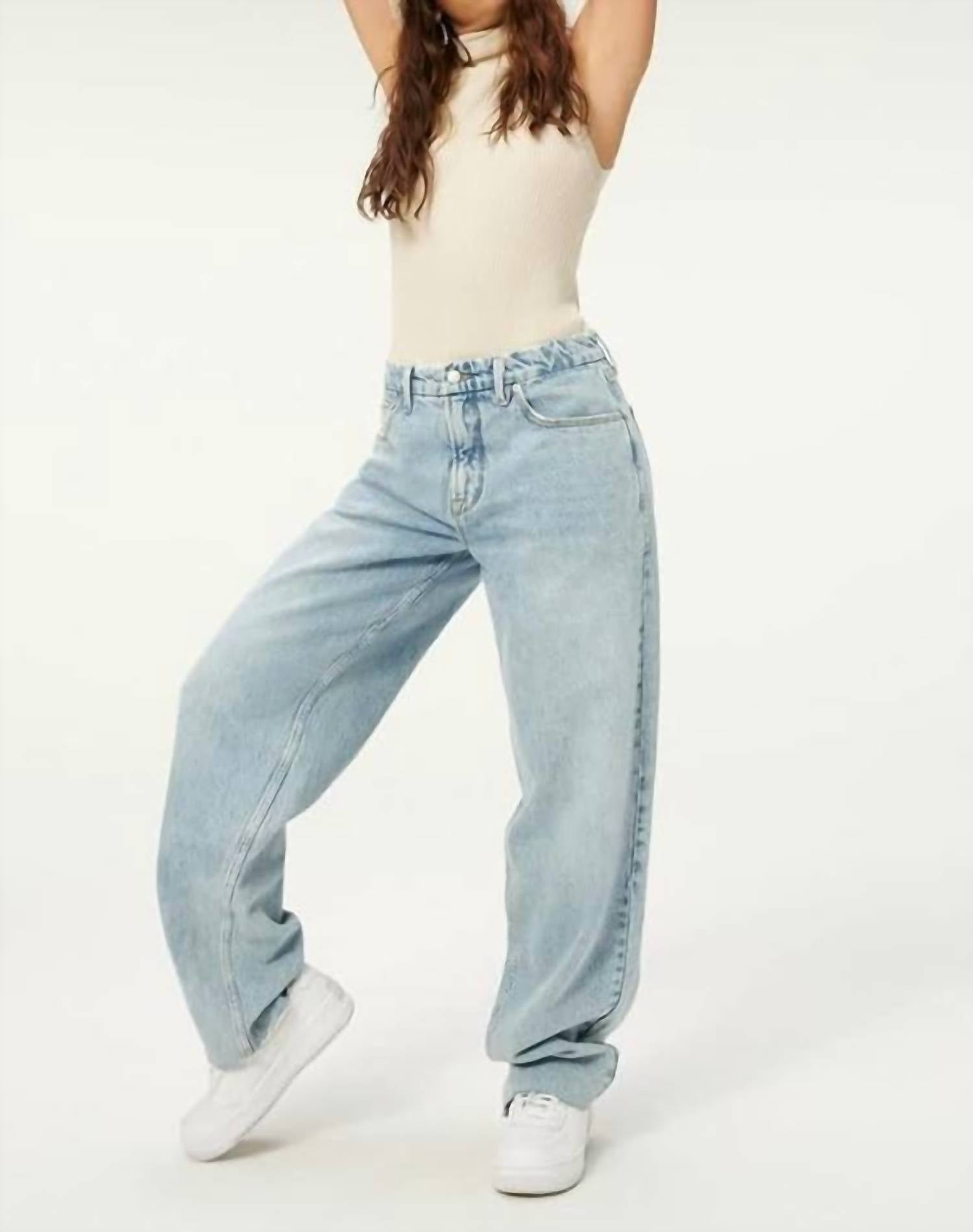 GOOD AMERICAN Good 90's Loose Jeans in blue - women's jeans