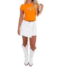 Hype And Vice - Short Sleeve Backless Top