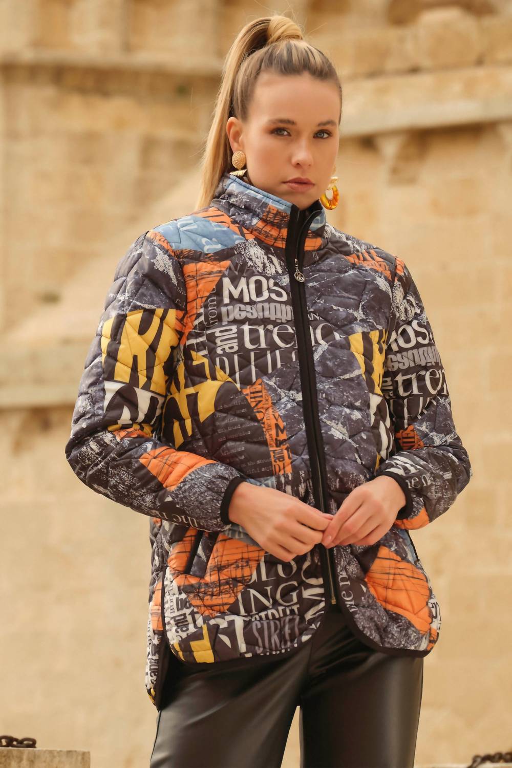 Dolcezza - Quilted Zip Coat