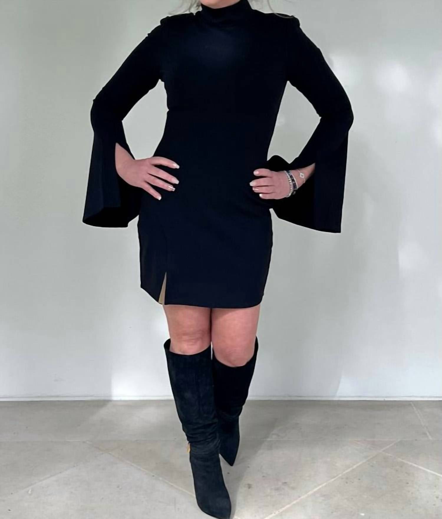 Lush - Wide Bell Sleeve Mini Dress