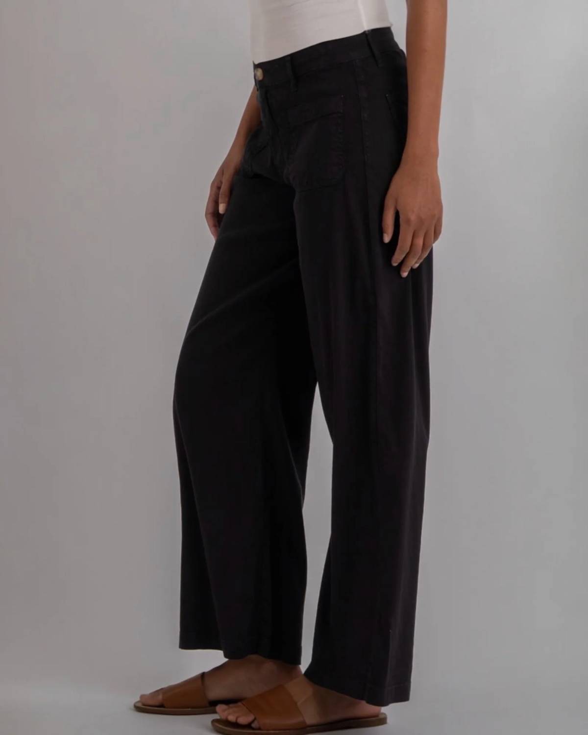Kut From The Kloth - Meg Linen Wide Leg Pants
