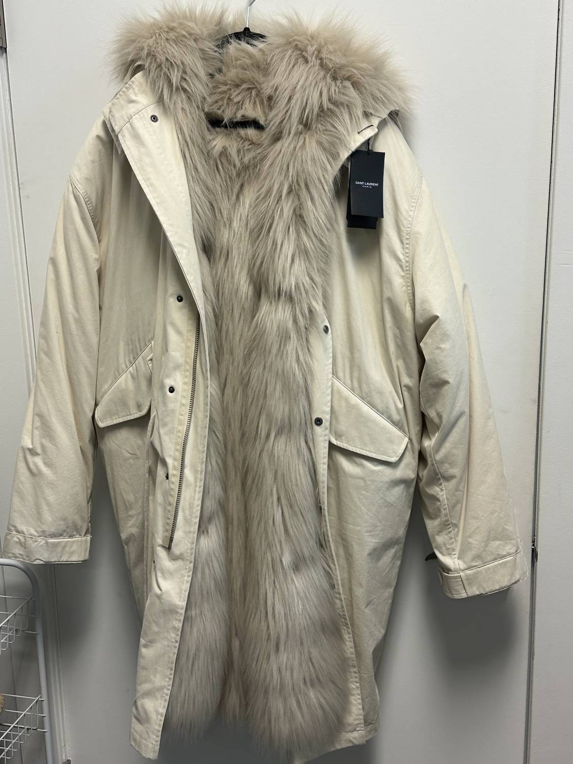 Saint Laurent - Unisex British Faux Fur Parka