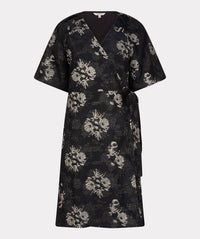 Esqualo - Petra Puff Sleeve Jacquard Mini Dress