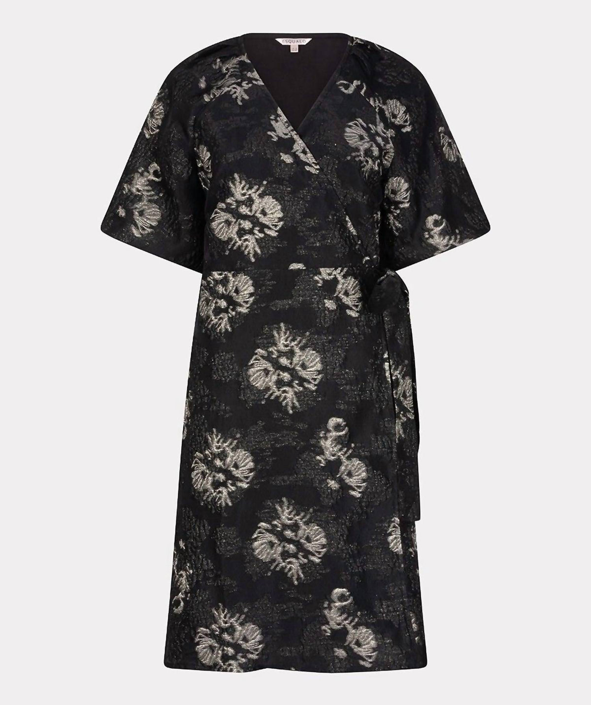 Esqualo - Petra Puff Sleeve Jacquard Mini Dress