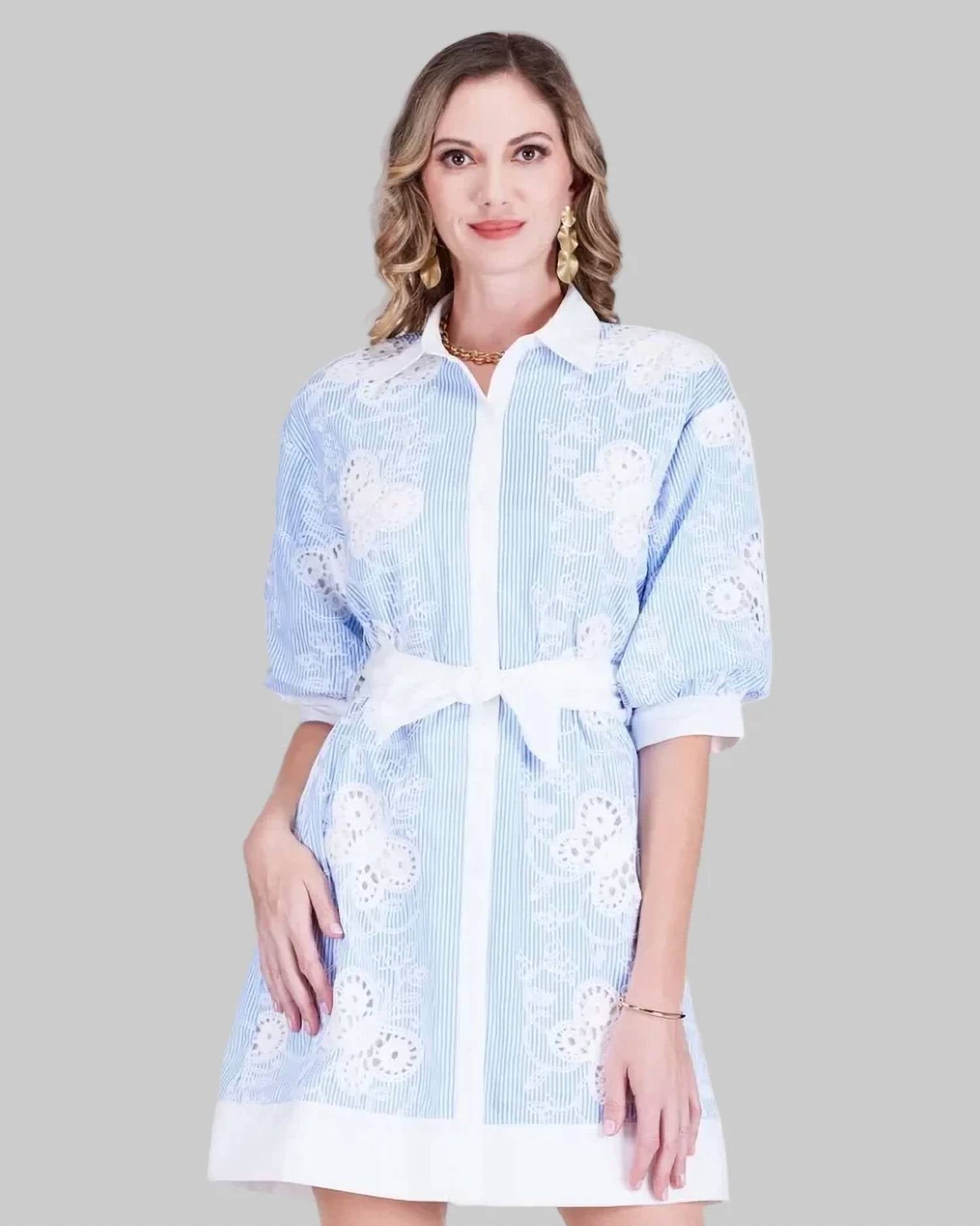 Jade - Short Sleeve Shirt Dress
