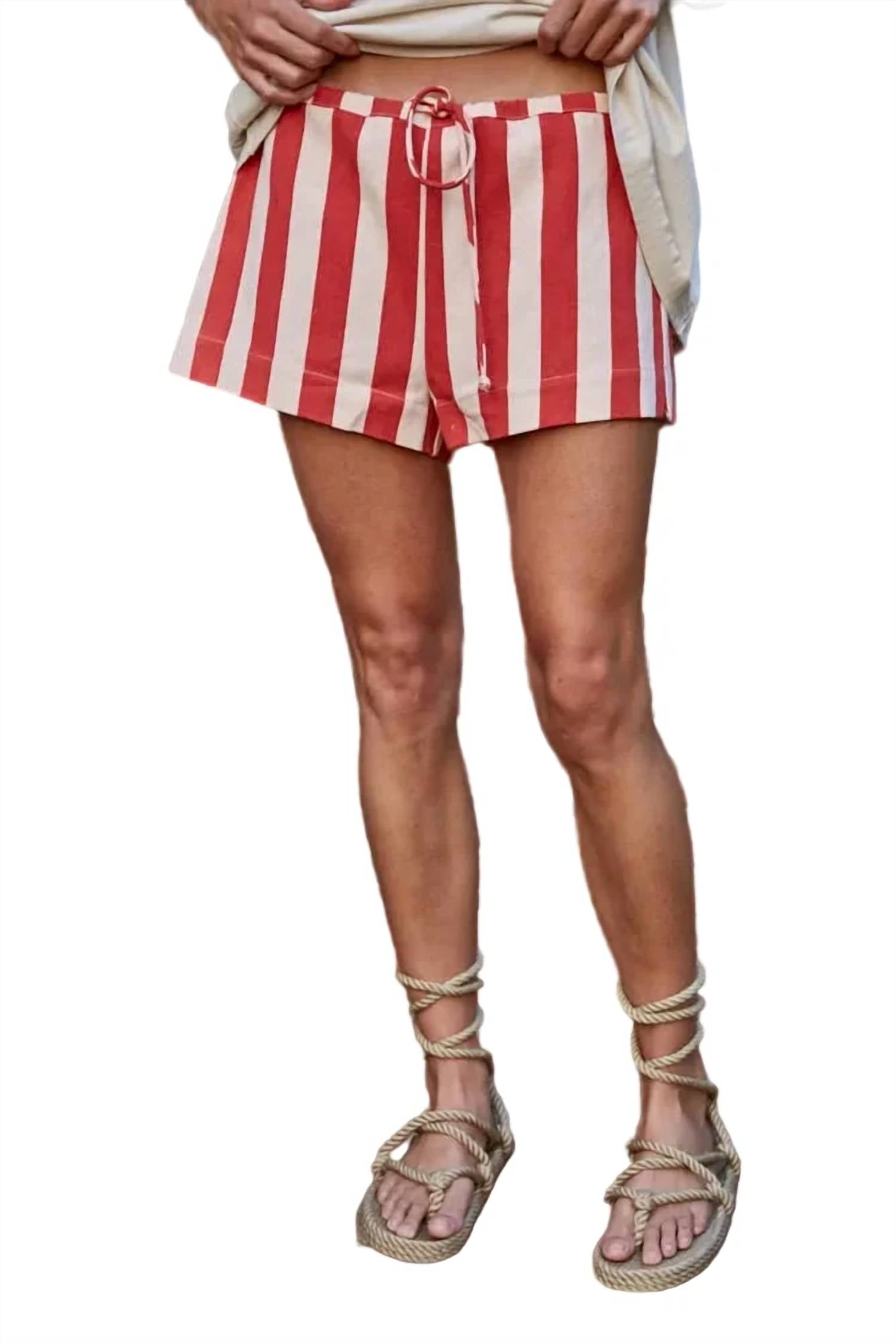 By Together - Lacie Striped Shorts