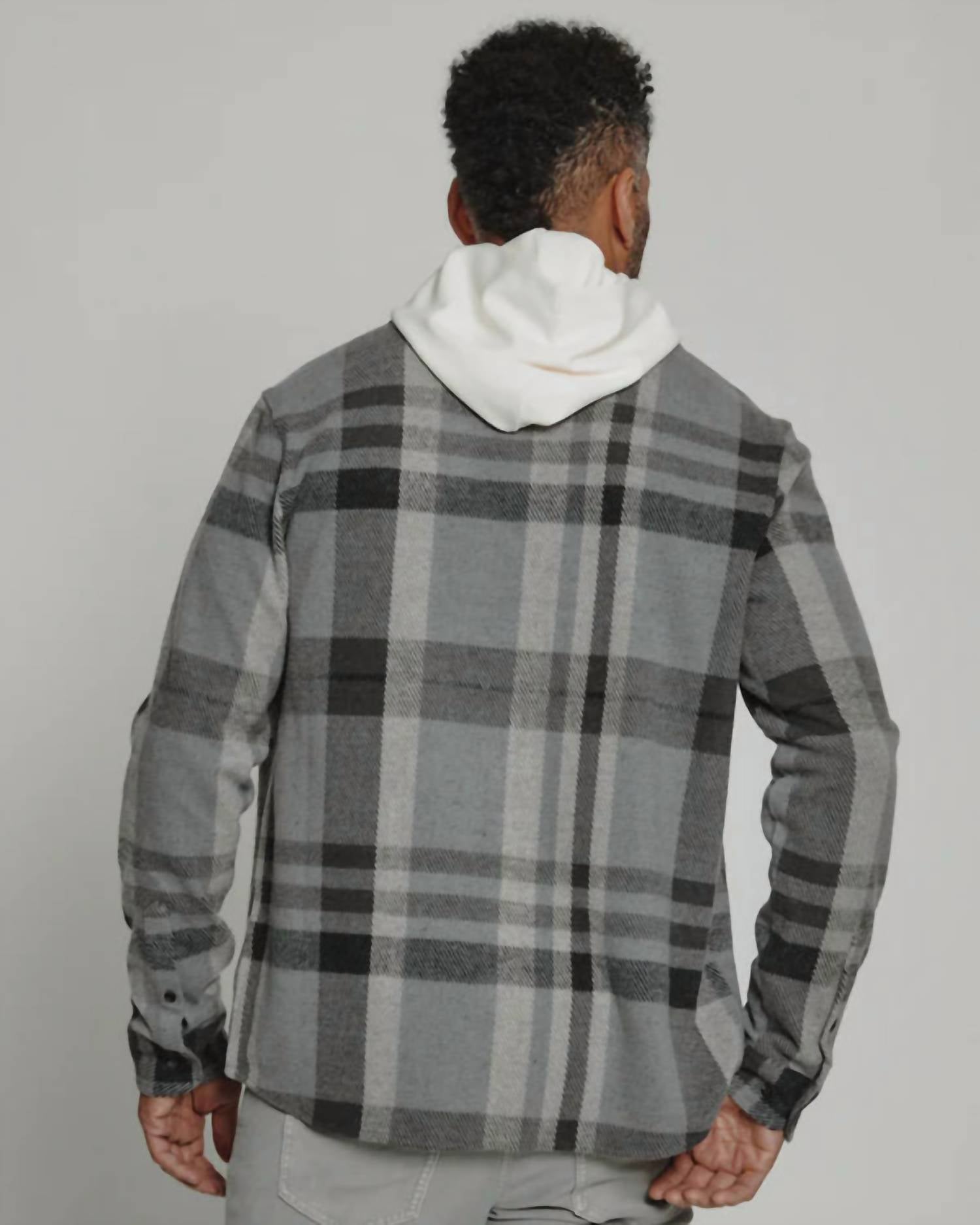 7Diamonds Men's Generation Long Sleeve Shirt in grey - men's jacket - alternate view