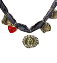 Mandriana Bandanas - Women's Mixed 5 Charms Bandana Necklace
