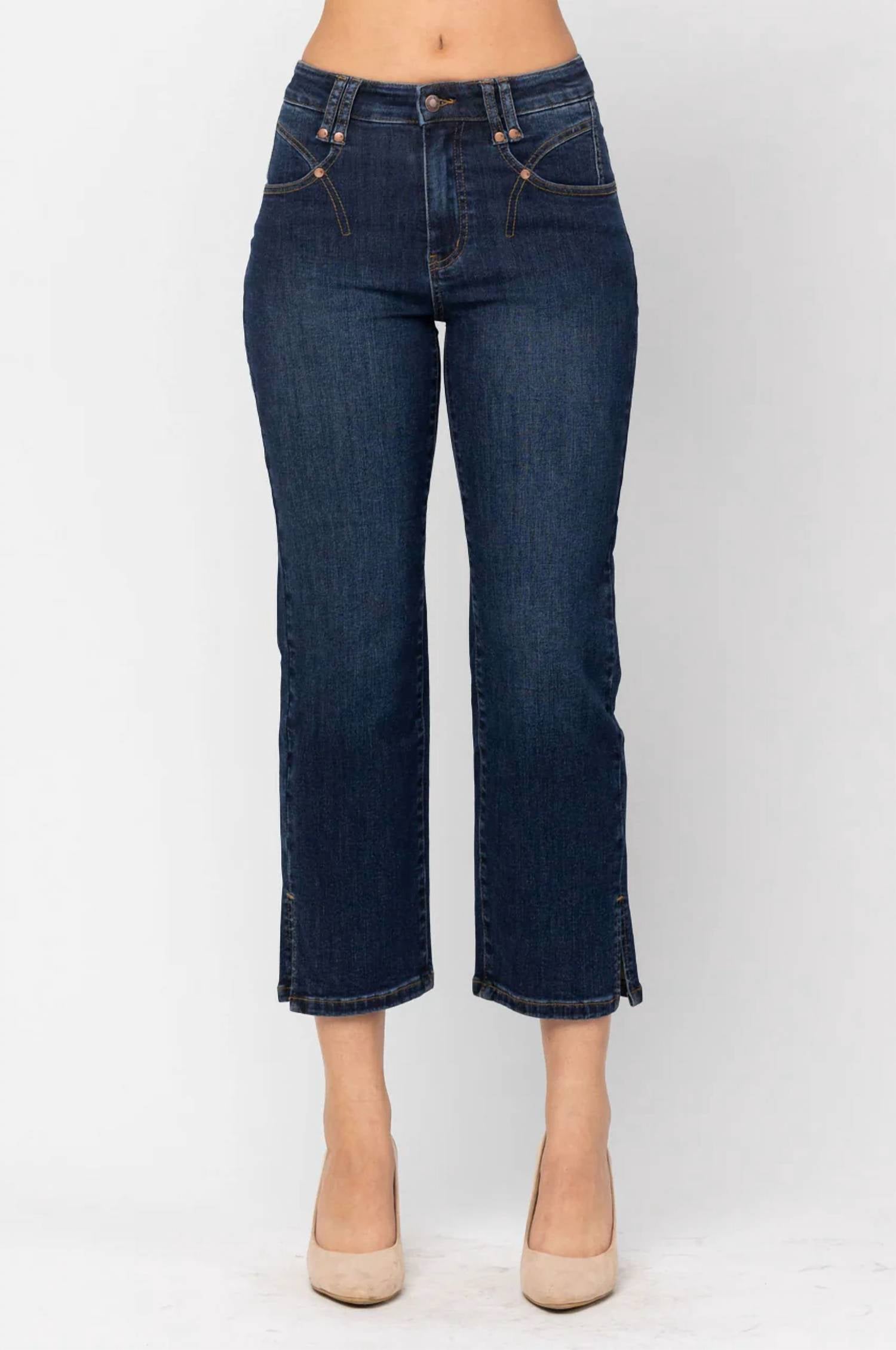 Judy Blue - Center Stage High Rise Cropped Denim Jeans