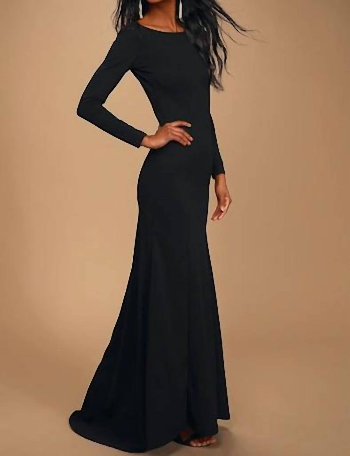 Lulus - Wait For Me Long Sleeve Maxi Dress