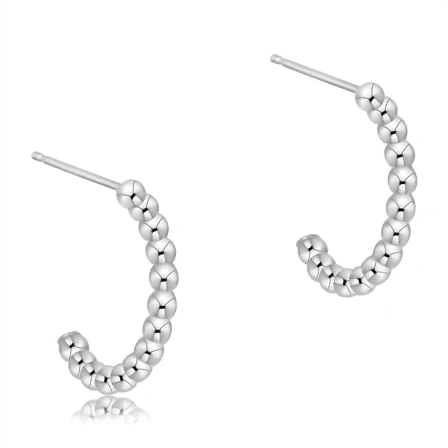Enewton - Women's Beaded Classic 1" Post Hoop Earrings